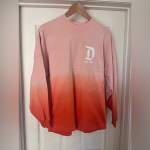 Disneyland Resort Spirit Jersey orange gradient oversized shirt unisex XS